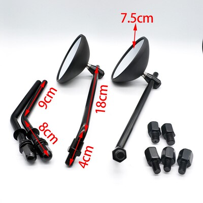 for Vintage Motorcycle Modification Small round Mirror Rever