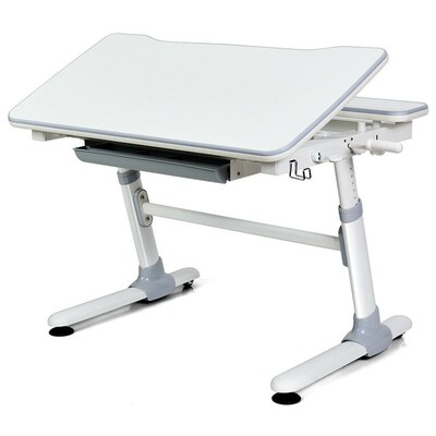 Height Adjustable Kids Desk with Tilting Desktop and Drawer