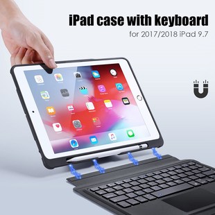 Magic Keyboard Case For 2017 iPad 5th Generation For 2018 i