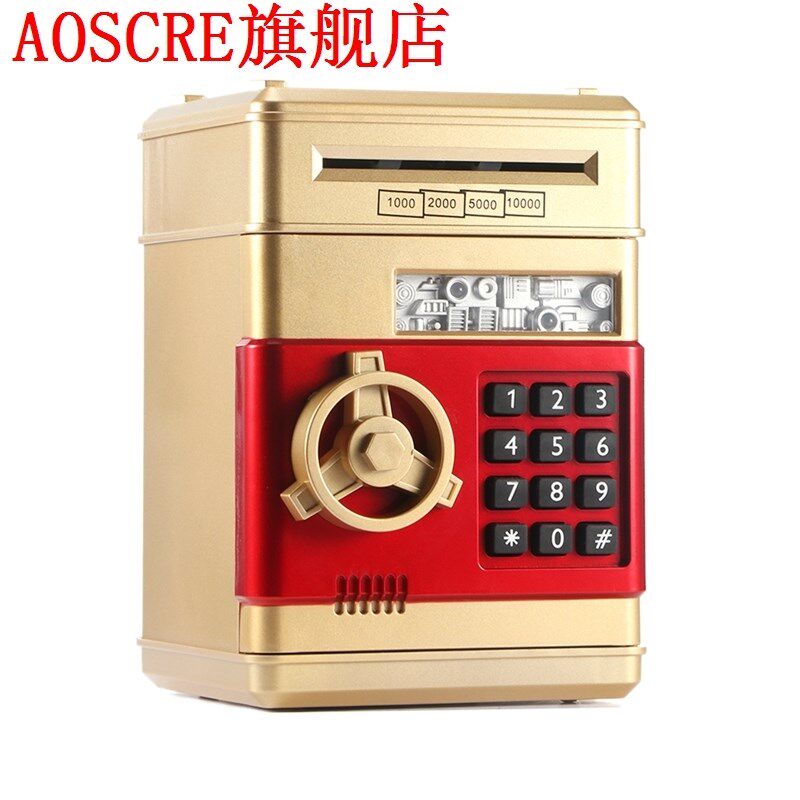 Electronic Piggy Bank ATM Machine Password Money Box Cash Co