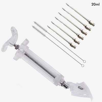 IYouNice 20ML Barbecue Syringes Needle For BBQ Grill Turkey