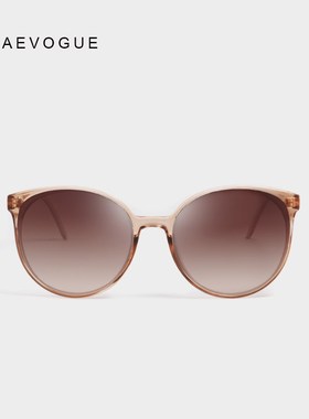 AEVOGUE Polarized Sunglasses Women Cat Eye Star Temple Shad