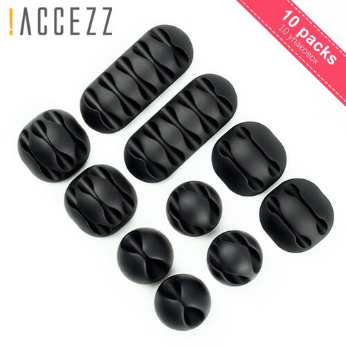 1 Set SB Cable Organizer Wire Winder Desktop Managet Headpho