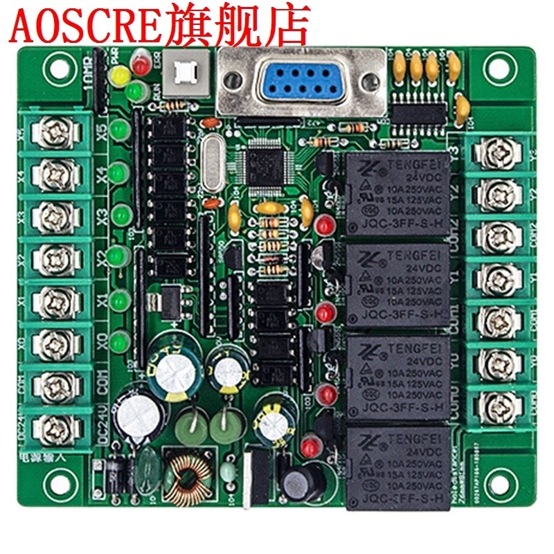 Programmable Logic Controller Plc FX2N 10MR STM32 MCU 6 Inpu