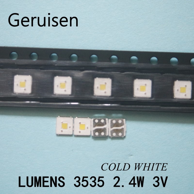 50PCS LMENS LED Backlight Flip-Chip LED 2.4W 3V 3535 Cool wh