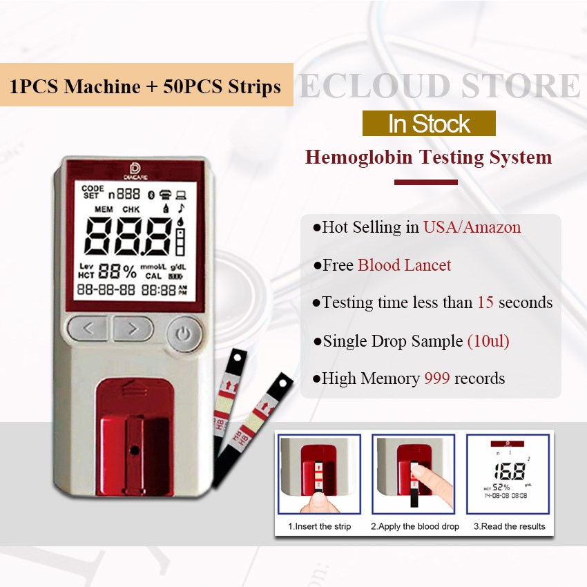 1PCS POCT Hemoglobin Test Meter/Hemoglobin Test Equipment wi