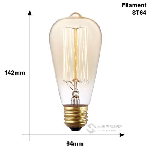 Edison Light Bulb E27 Retro Lamp Ampoule Vintage Edison Lamp