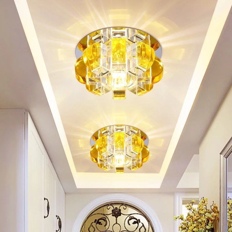 New LED crystal corridor hallway hallway ceiling spotlight