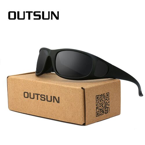 OUTSUN Plus Case Fashion Sunglasses Men Polarized UV 400 Le