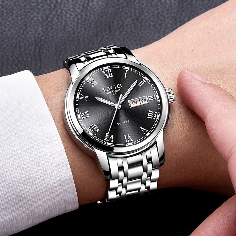 LIGE Top Luxury Brand Men Sports Watch Male Casual Full ste