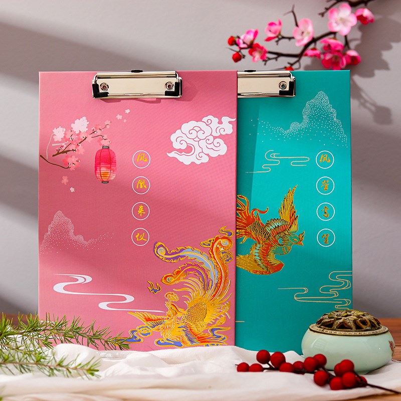 New Arrive Retro A4 Bronzing Board Clip Student Writing Pad