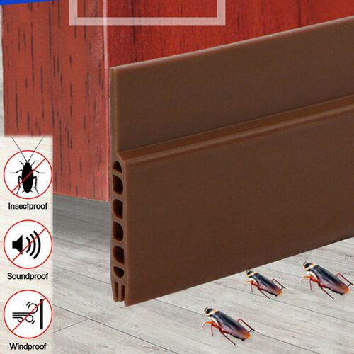 100x4.5cm Adhesive Under Door Sweep Weather Stripping Soundp