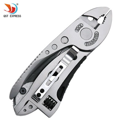 QST EXPRES Multitool Pliers Pocket Knife Screwdriver Set Kit