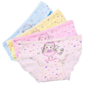4pcs/pack Baby Girls Underwear Kids Children Colors Underpa