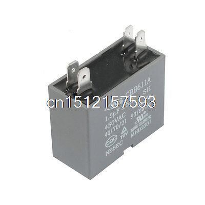 CBB611A 450VAC 1.5uF 4 Terminal Air Conditioner Fan Running