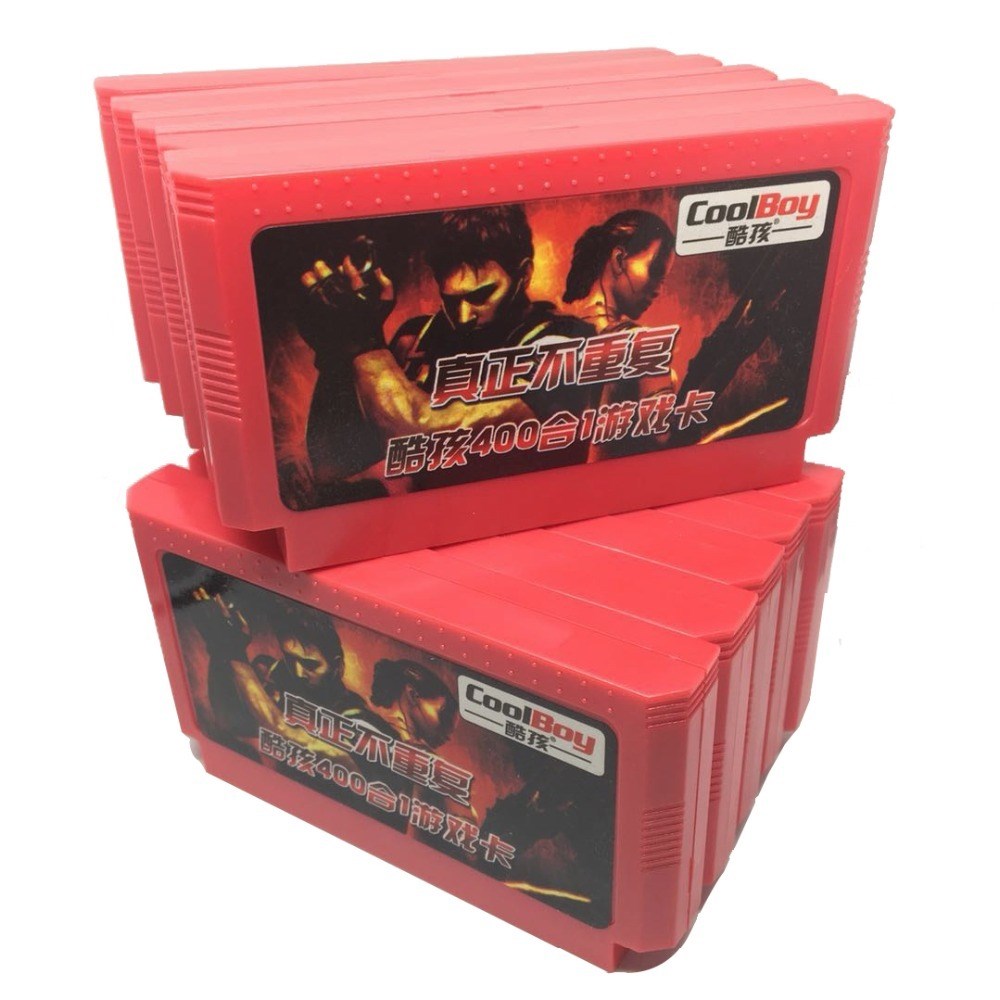 10 PCS 400 in 1 60 Pins Game Cartridge for 8 Bit Game Conso