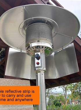 Heat Focusing Reflector  Round Natural Gas And Propane Patio