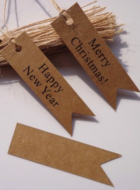 100pcs/lot Brown Kraft Paper Tags DIY Mini Food Lable Craft