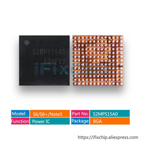3pcs/lot S2MPS15A0 For Samsung S6 G9200/S6+ G920F/NOTE 5 Big