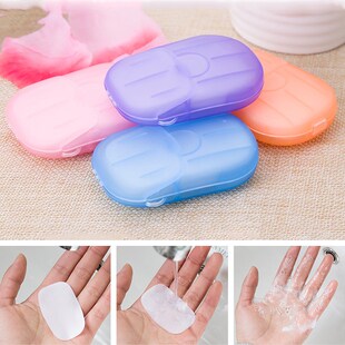 20Pcs/box Disinfecting Soap Paper Portable Outdoor Travel S