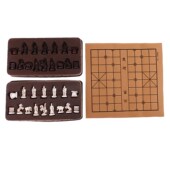 Stereoscopic Chess Folding Vintage Imitation Leather