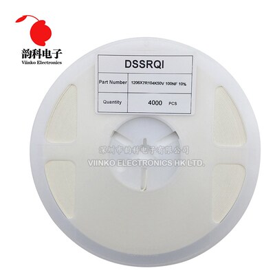 4000pcs 1206 D Chip Multilayer Ceramic Capacitor 0.5pF - 100