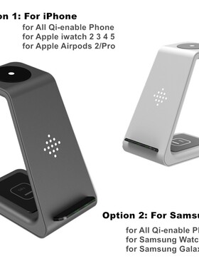 Phone Wireless Charger 3 in 1 10W Fast Charging for iPhone