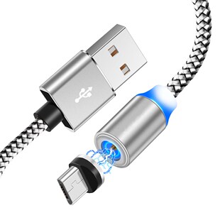 LED Magnetic USB Cable For iPhone 6 7 X XS Charger Charge Ty