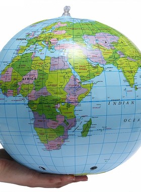 30cm Inflatable Blow p World Globe Earth Map  Educational Pl