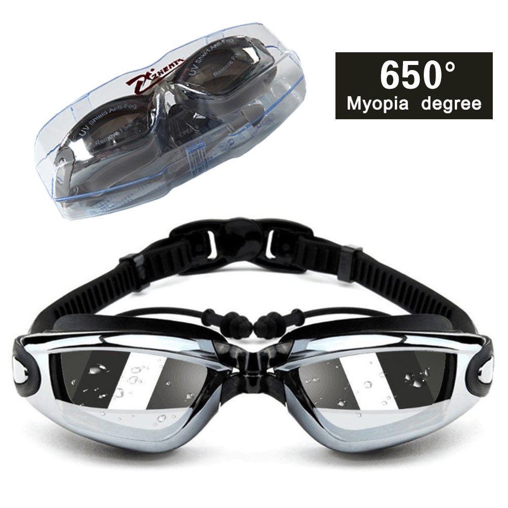 Myopia Swimming Goggles Ear Coated Water diopter Eyewear Gla