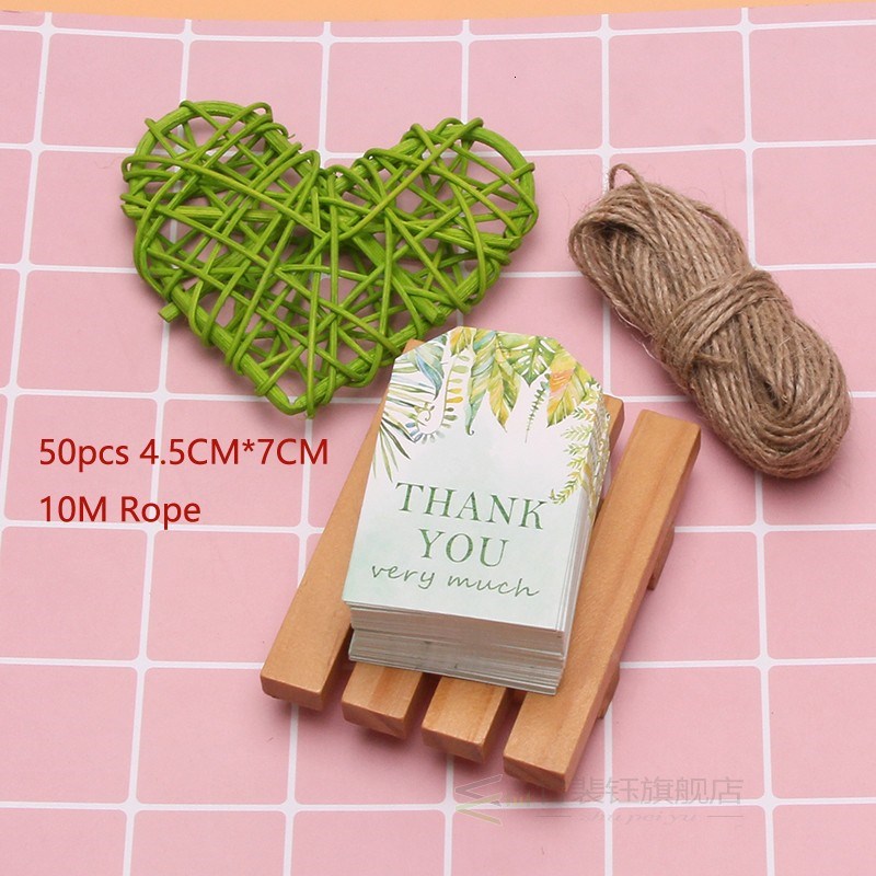 100PCS Multi Type Kraft Paper Tags DIY Craft Label With Rope