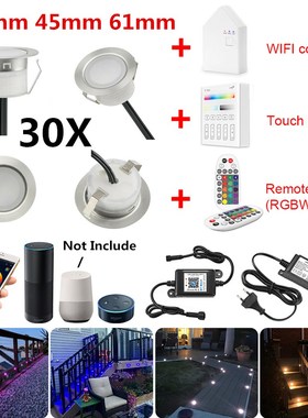 30X 5Pin RGBWW 31/45/61mm 12V IP67 Terrace LED Deck Stair So