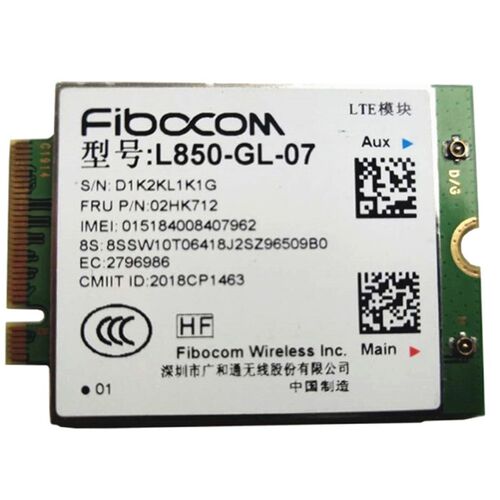 Fibocom  L850-GL 4G Wireless M.2 WWAN Card  Lenovo Thinkpad