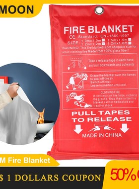 1M x 1M Fire Blanket Fiberglass Fire Flame Retardant Emergen