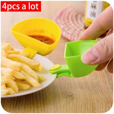 *4pcs/vaznlife multi-family cliped seasoning bowl dishes fla