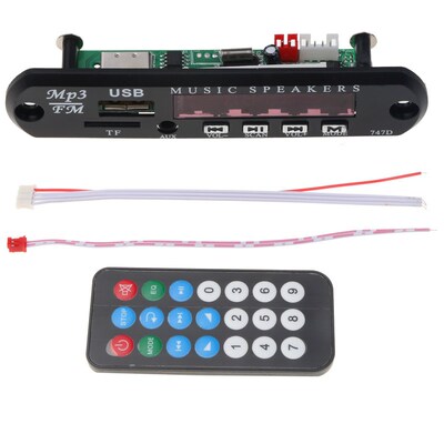 DC 5V 12V Micro SB FM AX 3.5MM TF Radio MP3 Decoder Audio Bo