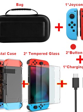 6 in 1 Kit Bag for Nintendo Switch Case Hard Shell EVA Carry