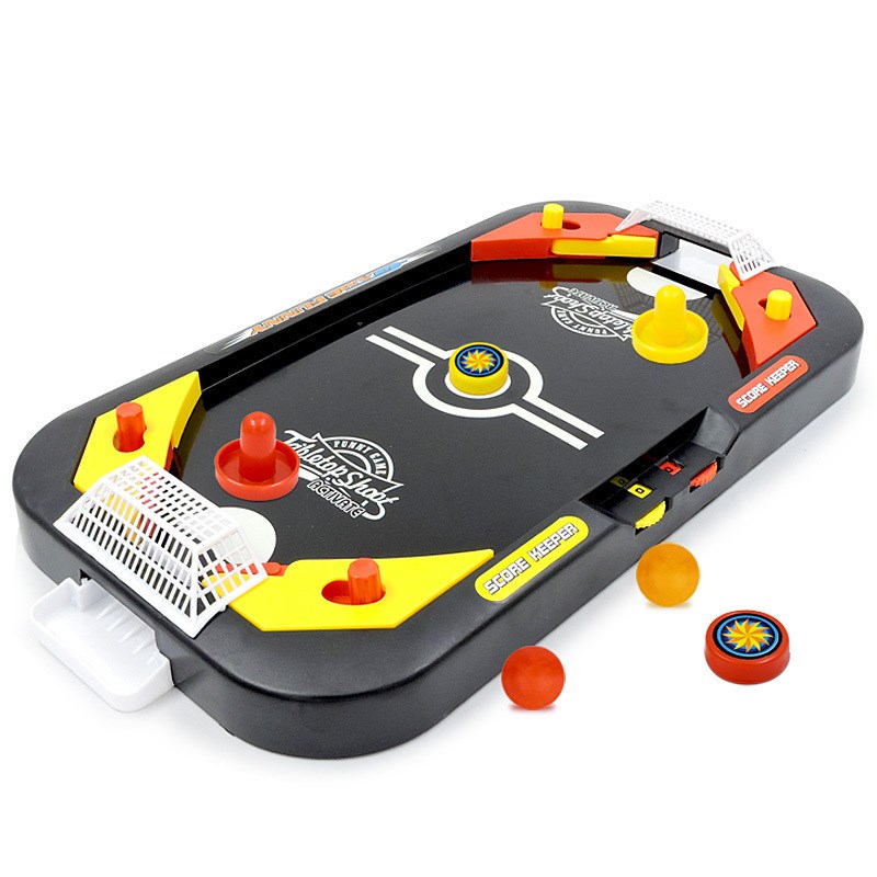 Mini Air Hockey Table Desktop Battle 2 in 1 Ice Hockey  Leis