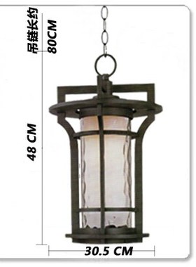 Outdoor chandeliers outdoor European style waterproof courty
