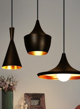 Retro Musical Instrument Single Head Three LED Pendant Ligh