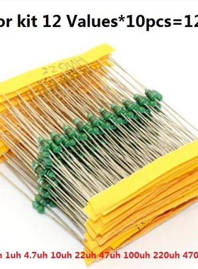 *12Values*10pcs=120pcs Color ring inductor kit inductance pa