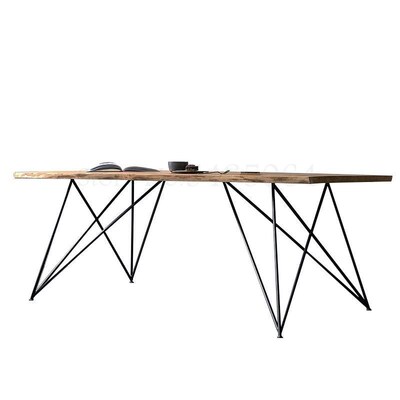 Custom Nordic Iron Desk Loft Simple Table Writing Desk Solid