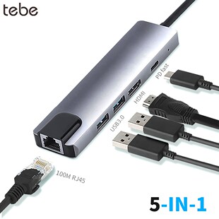 Type-c hub USB-C to HDMI USB3.0 LAN Ethernet Docking Station