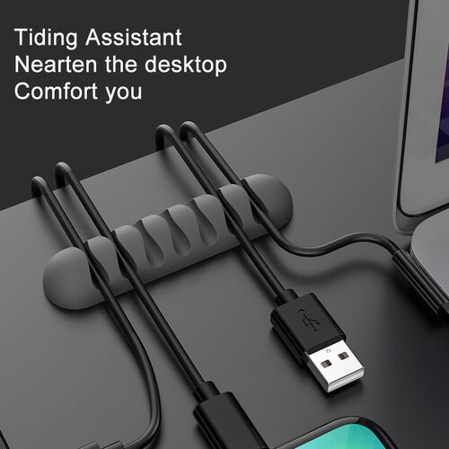 Silicone SB Cable Winder Flexible Cable Managet s Cable Hold