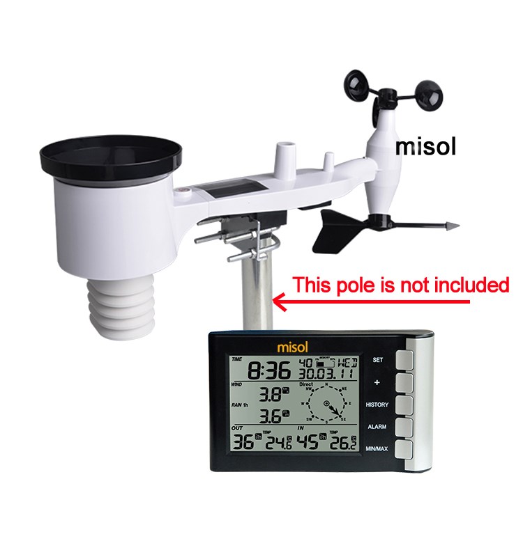 Professional weather station wind speed wind direction tempe