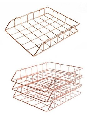 Office Supplies Metal File Holder Data Tray File Tray Anti-R