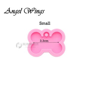 Shiny Dog bone silicone keychain Mold epoxy resin mould dog