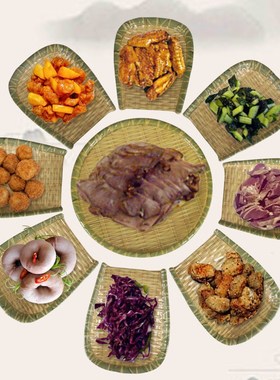 1pcs Hot Sale Melamine Plate Dish Black Round Sushi Spaghett