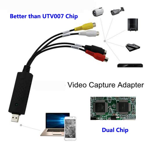 USB 2.0 to RCA cable adapter converter Audio Video Capture