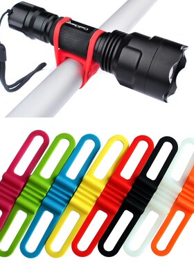 5 PCS Bicycle Light Mount Holder Flashlight Band Elastic Ban